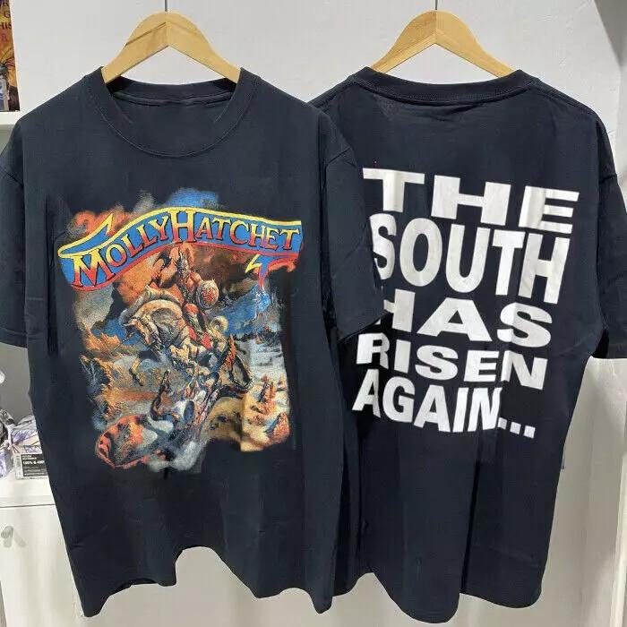 Molly Hatchet Shirt, Molly Hatchet Cotton Black Unisex T-shirt S-5XL