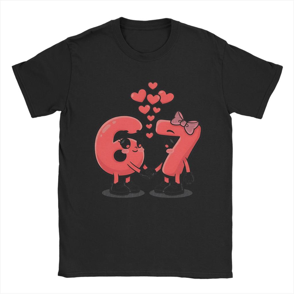 Sweet Six Seven Valentine Unisex T Shirts Fun Tee Shirt Short Sleeve Crew Neck TShirt Pure Cotton 4XL 5XL 6XL Clothes