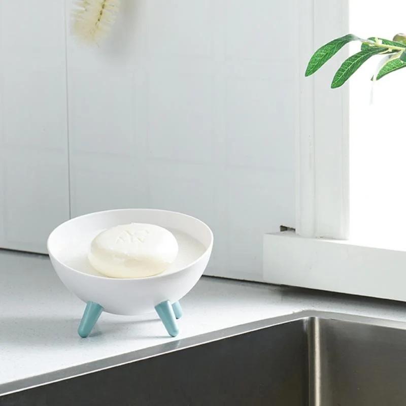 Cute Hemispherical Sponge Drain Soap Holder Bathroom Soap Dish Toilet Rack Portable Soap Dishes Bathroom Products