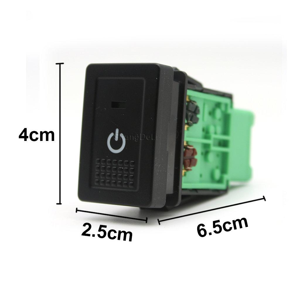 1Pc Car LED Light Front Fog Lamp Power Supply On Off Switch Latching Button For Suzuki SX4 Swift Grand Vitara 2006 - 2012 Switches4