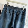 Autumn 2025 High Waist Plus Size Drawstring Dad Pants - Slimming Straight Leg