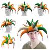 Masquerade Tentacle Shaped Clown Hat Cool Colourful Dress Up Clown Joker Caps Funny With Bells Carnival Party Hat Men Women
