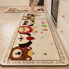 Cartoon Cute Animal Rug Long Strips for Kitchen, Laundry Room Water Absorbing Quick Drying Anti-Slip Floor Mat Home Decor