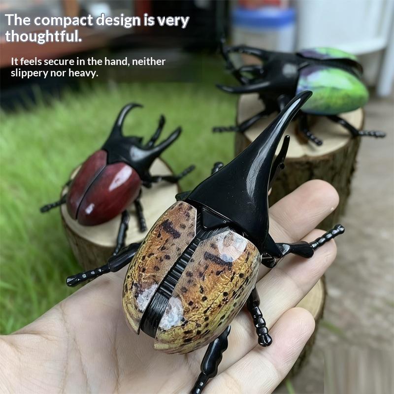 1/3Pcs Simulation Animals Home Desk Decoration Accessory Laser Dazzle Clockwork Big Beetle Model Unique Kids Gift Idea