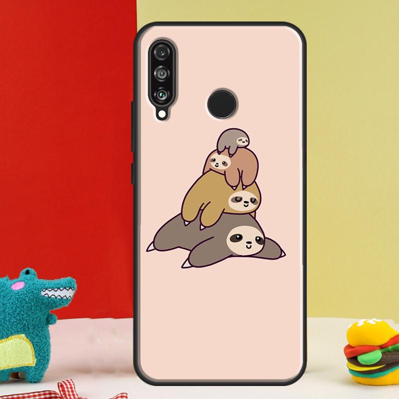 Sloth Cute Animal For Huawei Nova 9 10 SE 12i 12s 11i 5T Y91 Y90 Y60 Y70 Y72 Y61 P60 Pro P20 P30 P40 Lite Case
