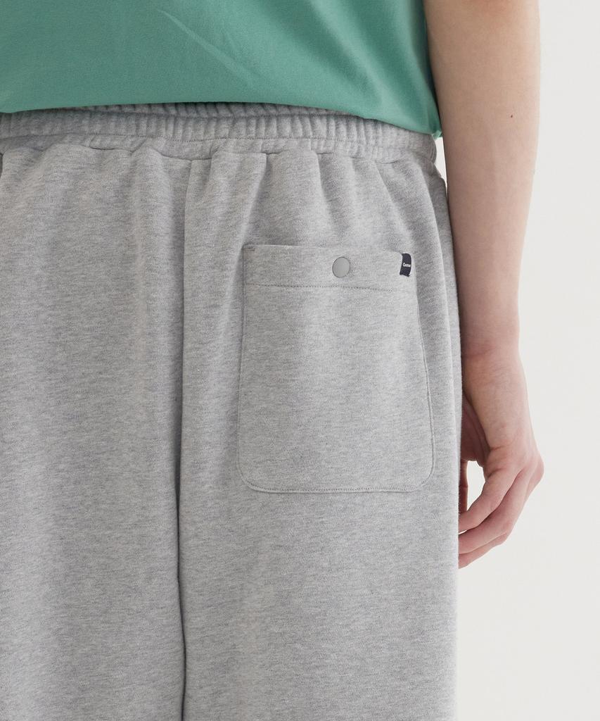COVERNAT Wide C Logo Sweat Jogger Pants Melange Gray