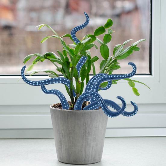 7Pcs/Set Planter Insert Tentacles Flower Pot Decoration Realistic Octopus Tentacles for Garden Balcony Indoor Potted Plants Decor