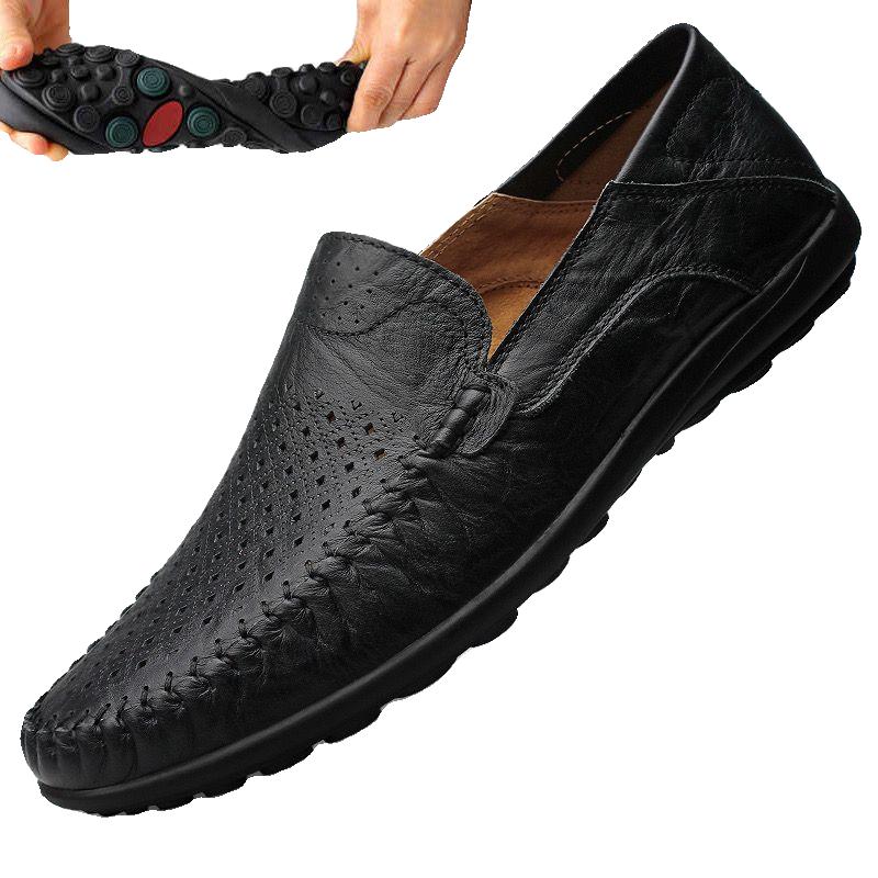 Broken Size Casual Leather Shoes Soft Soles Lazy Doudou Shoes Youth Tide