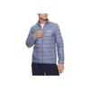 Casual Logo Print Stand Collar Long Sleeve Jacket Men Jackets Blue Gray 8NPB01-PN29Z-1531