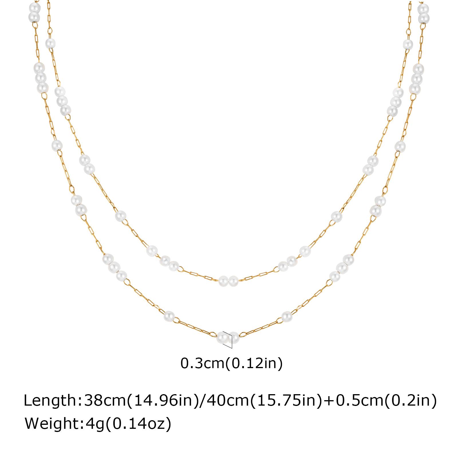 

Minimalist Light Cozy Stainless Steel Double Layer Y Shaped Necklace Chain Trendy Women Premium Jewelry Bijoux