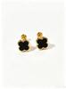 Titanium Steel Four-Leaf Clover Threaded Ear Bone Studs with Drip Oil - Simple & Versatile for Women