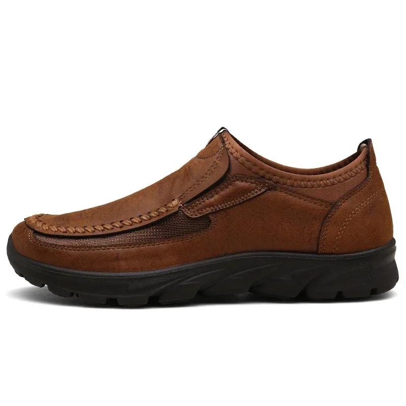 Leather Men Casual Shoes Zapatos Brand New Men Loafers Moccasins Breathable Slip on Driving Shoes Plus Size 39-48 Drop Shipping