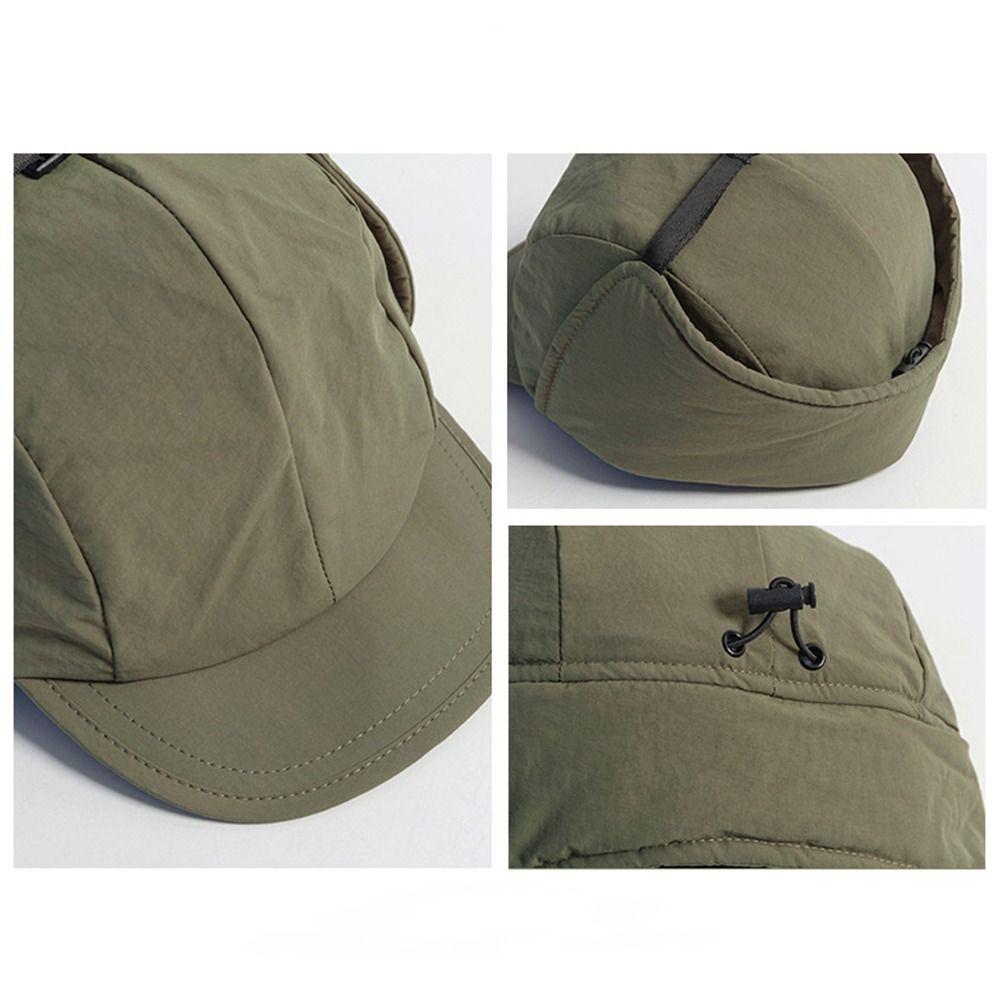 Japanese Bomber Hat Warm Ushanka Fur Hat Outdoors Ski Russian Cap  for Men Women