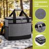 Foldable Insulated Lunch Bag Oxford Cloth Picnic Cooler Tote Durable Grocery Bag  For Shopping