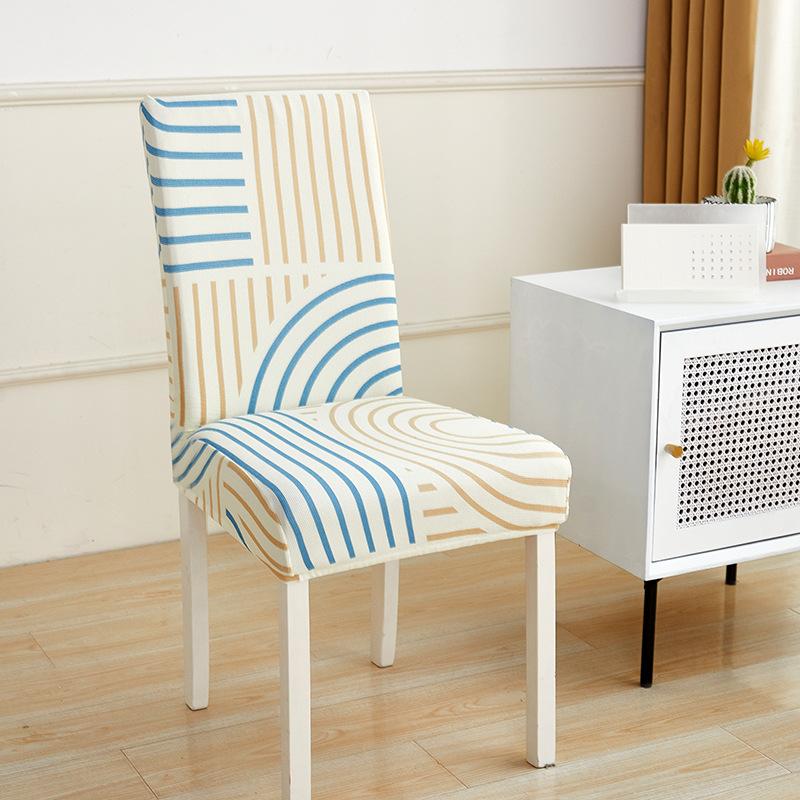 Summer Elastic Chair Cover Cool and Breathable Four-season Home Chair Cover One-piece Boho Light Luxury Dining Chair Cover