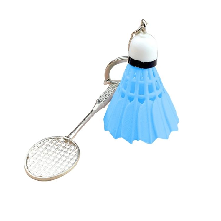 Elegant Badminton Racket Keychain Sports Themed Keyring Fashionable Key Accessory for Athletes Unique Key Holder