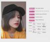Women's Fashion Duckbill Hat with Wig - Bob Head Style, Versatile Celebrity Clavicle Short Hair Full Head Cover