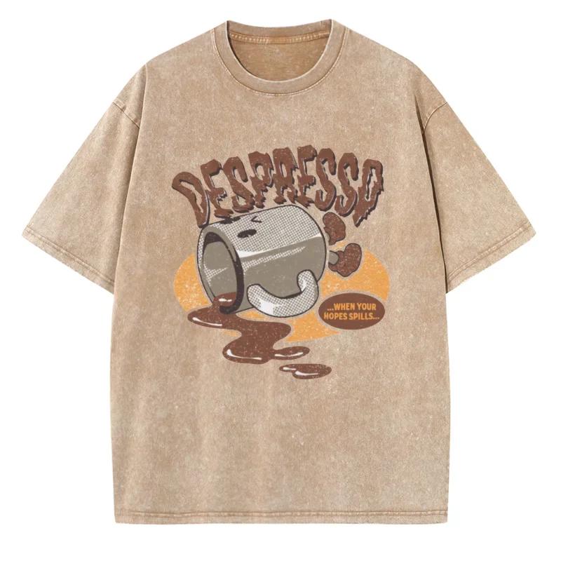 Summer Men Vintage Washed T-Shirts Anime Streetwear Punk Unisex Short Sleeve Tops Tee Y2k Oversized T-Shirt Clothing