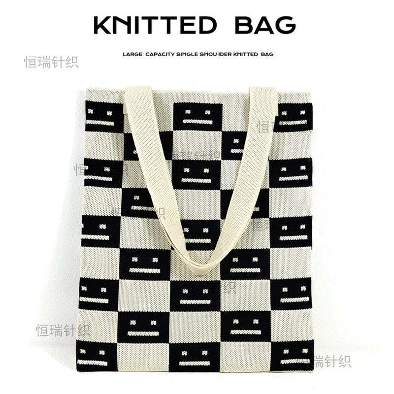 Elephant Xishuangbanna knitted bag wind cartoon cute color matching big bag