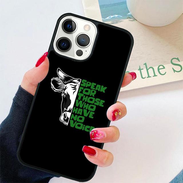 

Vegetarian Quotes VEGAN LOVE VEGGIE Phone Case Cover For iPhone 17 Air 15 16e 14 13 11 12 Pro Max Max Plus Back Coque iPhone 17Air
