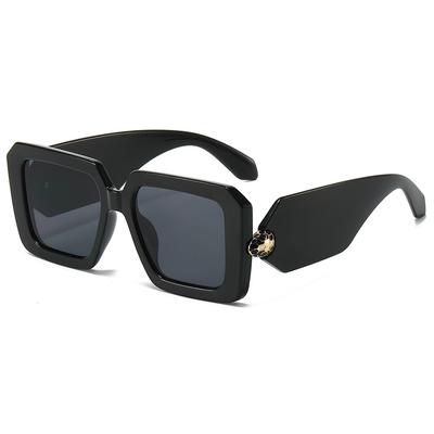 Vintage Square Street Shot Men'S, Women'S Sunglasses, Frame Sunglasses, Wide Leg Glasses
