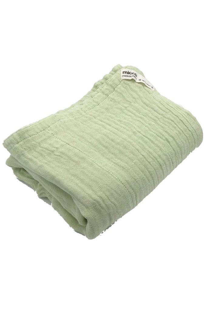 Made In Cotton Gauze Blanket with Mosquito Net 5 90 X 120cm Solid Fluffy Baby Bath or Lap Micco Japan, 100% Fabric, Layers, Approx. (Pre-Wash),