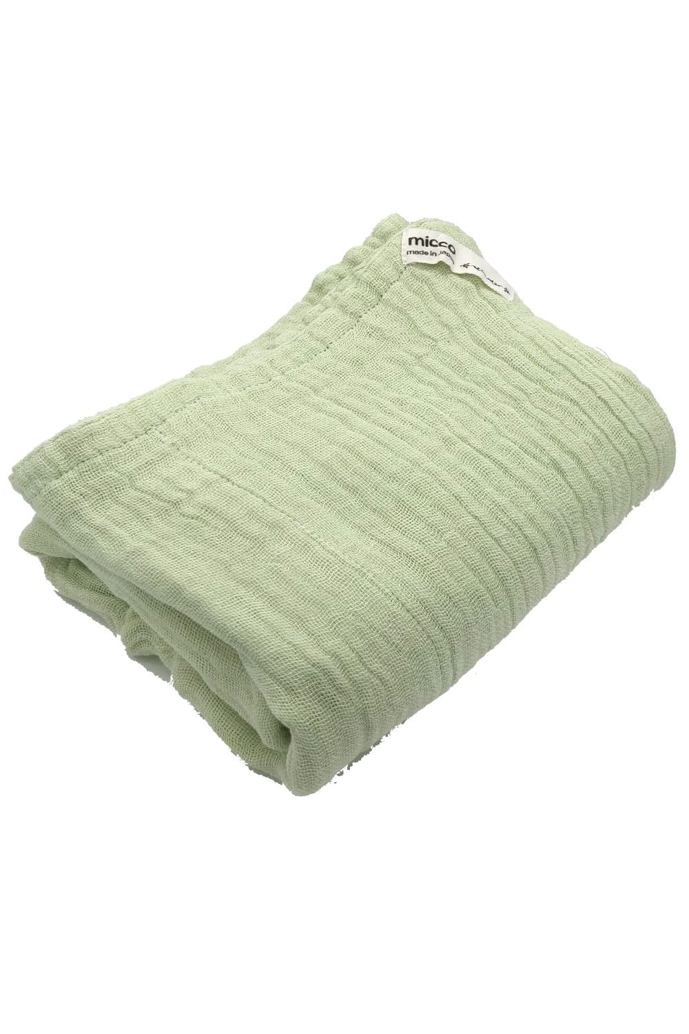 

Made in Cotton Gauze Blanket with Mosquito Net 5 90 x 120cm Solid Fluffy Baby Bath or Lap Micco Japan, 100% Fabric, Layers, Approx. (Pre-Wash), зелёный