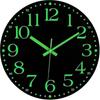 Luminous Wall Cloc,12 Inch Silent Non-ticking Battery Operated Clock, Lighted Wall Clock Decoration