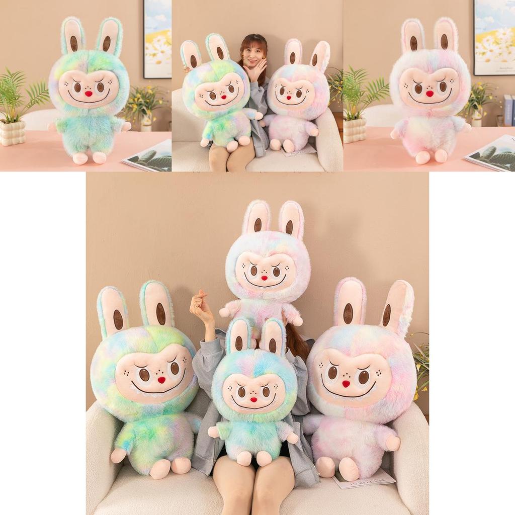 Tiedye Delightful Mink Fur Plush Doll Toy Soft Colorful Stuffed Animal For All Ages