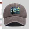 Pc Fashion Oil Painting Pattern Printed Baseball Cap Casual Design Decorative Hat Comfortable Lightweight Headwear Adjustabl