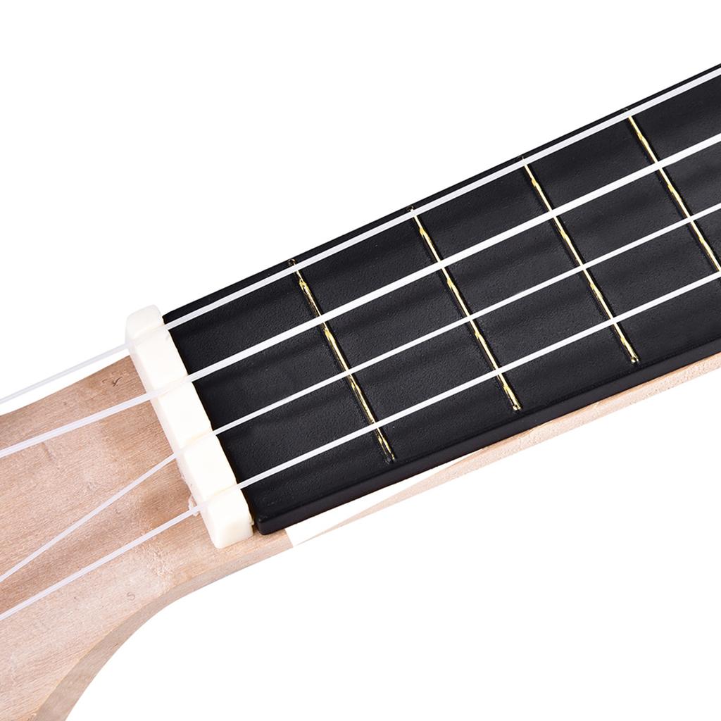 21 Zoll Linde 4 Saiten Ukulele DIY Kit Instrument Zubehör (Blütenblatt)