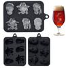 Ice Film with Camouflage Skull Ice Mold Large Ice Ice Film with Large Capacity Silicone Ice Lattice