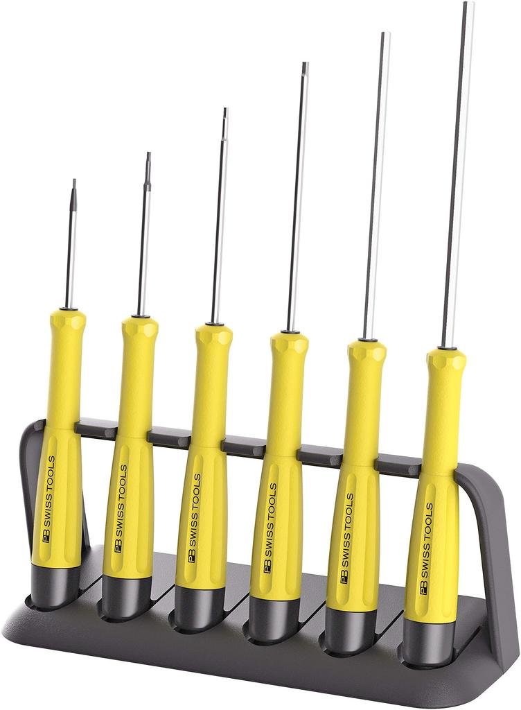 PB Swiss Tools 8642ESD SwissGrip ESD Precision Screwdriver Set with Stand
