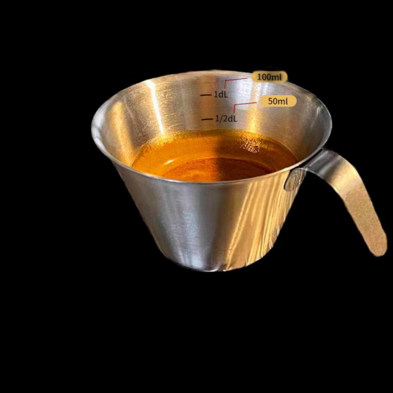 Stainless Steel Espresso Measuring Cup with Scale