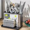 Stainless Steel Cutlery Holder Household Tableware Drainboard Spoon Storage Kitchen Organizer Drainer Dish Drying Rack Wok ring