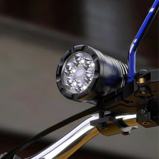 Motocyklový LED světlomet 3200 vysoce lumenů Super jasný IP67 Vodotěsný 6000K Univerzální Snadná instalace Výměna motocyklového světlometu