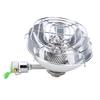 BRS H22 1PCS Stainless Steel Silver Butane Gas Stove Double Head Portable Heater for Outdoor Camping Night Fishing