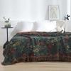 100% Cotton Jacquard Tassel Throw Blanket - Soft Washed Muslin Nap Cover for Office, AC & Cozy Travel