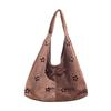 Korean Version of Simple Commuter Tote Dumpling Bag Women's 2025 Autumn New Fashion Trend Casual Shoulder Armpit Bag