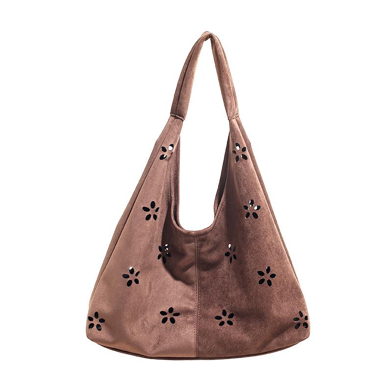 Korean Version of Simple Commuter Tote Dumpling Bag Women's 2025 Autumn New Fashion Trend Casual Shoulder Armpit Bag