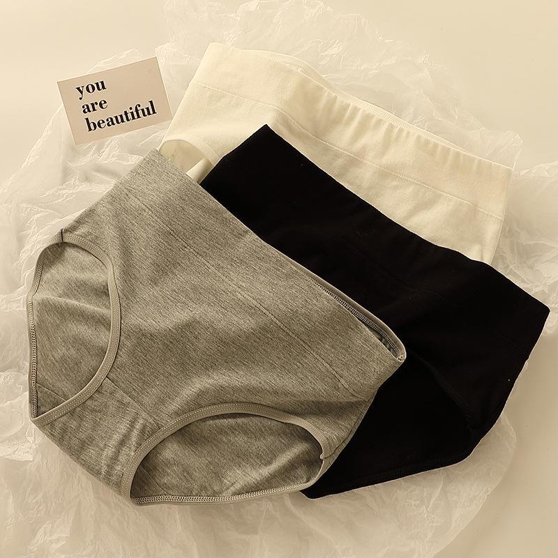 Women's Pure Cotton Antibacterial Breathable Japanese-Style Mid-Waist Sexy Hip Student Briefs