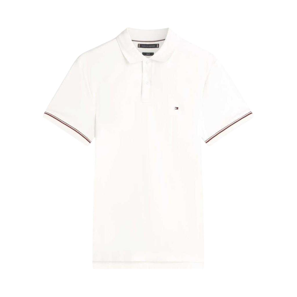 Tommy Hilfiger Polo para hombre con punta líquida, cuello y manga corta