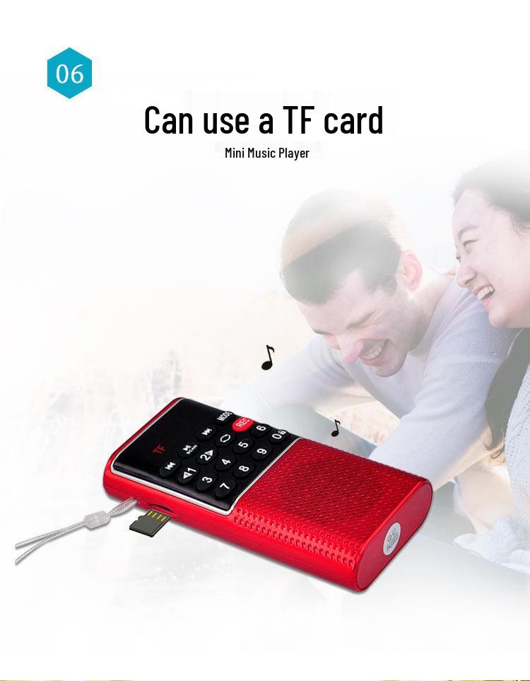 Happy Companion L-328 Mini Speaker & Recorder with Multifunctional Radio and Music Player