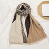 New Imitation Cashmere Scarf for Women Korean Style Autumn and Winter Warm Scarf British Fashion F Letter Long Shawl