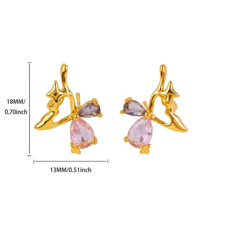 Light Luxury Butterfly Earrings Women's Fringed High-end Sense Original Cold Wind Earrings Women's Fashion Exquisite Earrings