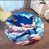 Runder Sonic-Teppich Teppich Stuhlteppich Bereichsteppich Eingang Fußmatten, für Bürostuhl Wohnzimmer Schlafzimmer Küche.