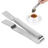 Multifunction Teas Press And Filter Tool Ergonomic Squeeze Mechanism Steel Teabag Tongs For Multiple Beverages Type