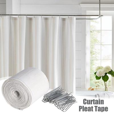 Curtains Tape For Hooks Pleater Hooks Pinch Curtains Cloth Heading Drape Making Accessories For Living Room Home Bedroom