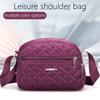 Durable Water‑resistant Nylon Shoulder Bag, Women's Quilted Mini Crossbody Purse with Spacious Multi‑pocket Design