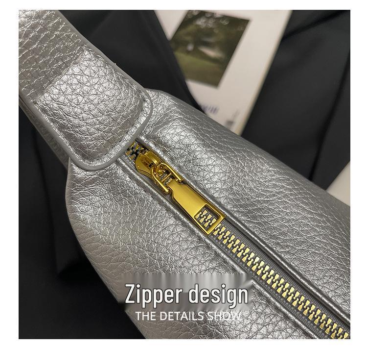 Damen Pendler Strukturierte Nischen Schultertasche - Trendig, Lässig, Vielseitige Knödel Umhängetasche